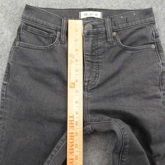 Madewell Women's Gray High-Rise Skinny Jeans Size 25 Stretch Denim - Picture 7 of 14